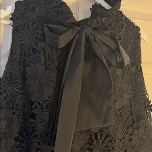 Tuckernuck gorgeous lace Classic Black dress with back bow